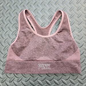 PINK Victoria’s Secret Sport Seamless Sports Bra XS Mauve Pink Racerback